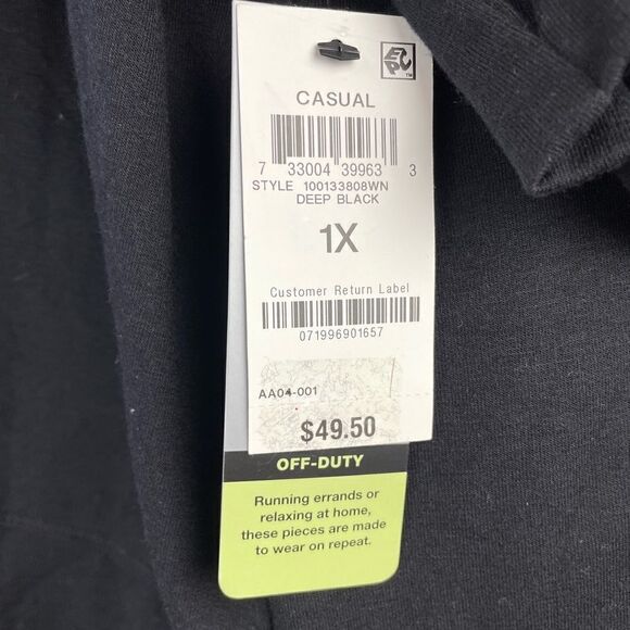 NWT Ideology Quarter Zip Pullover Size 1X - Picture 3 of 5